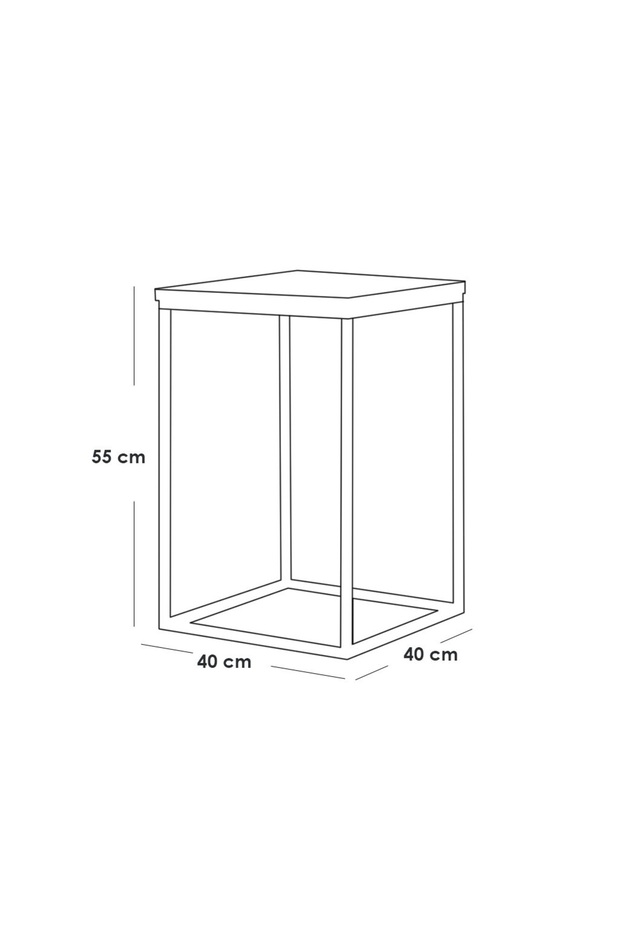 طاولة جانبية 40×40×55 سم - متعدد الألوان - 2