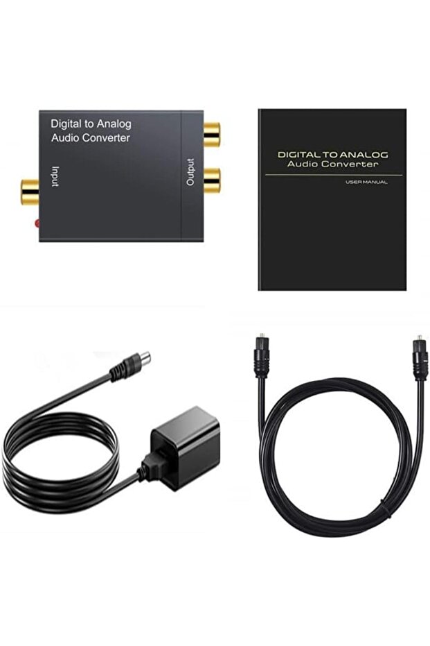 ynsShoping Analog Ses Dönüştürücü,Toslink, Optik çıkış to Rca çevirme DAC SPDIF Koaksiyel Optik Dönü - 2