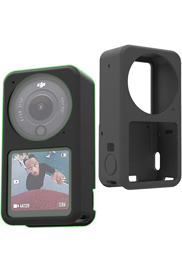 Protective Soft Silicone Case for DJI Action 2 Camera | Sports Camera Accessories Black