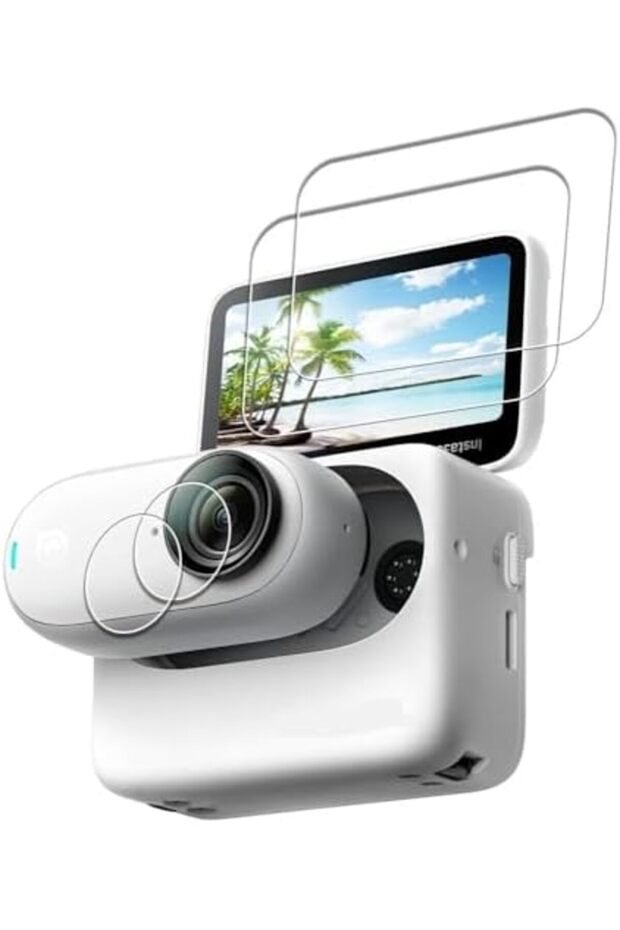 Insta360 GO 3 LCD Screen + Camera Len Screen Guard |Tempered Glass Screen Protector | Clear