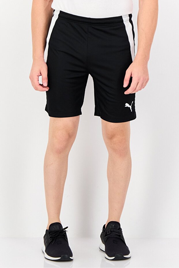 Men Sportswear Fit Brand Logo Training Shorts, Black