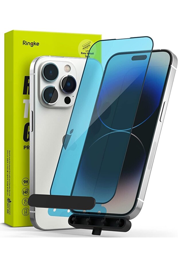 iPhone 14 Pro Screen Protector| Full Cover Tempered Glass| With Installation Jig