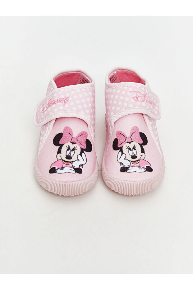 LCW STEPS YENİ SEZON Minnie Mouse Baskılı Kız Bebek Panduf - 3