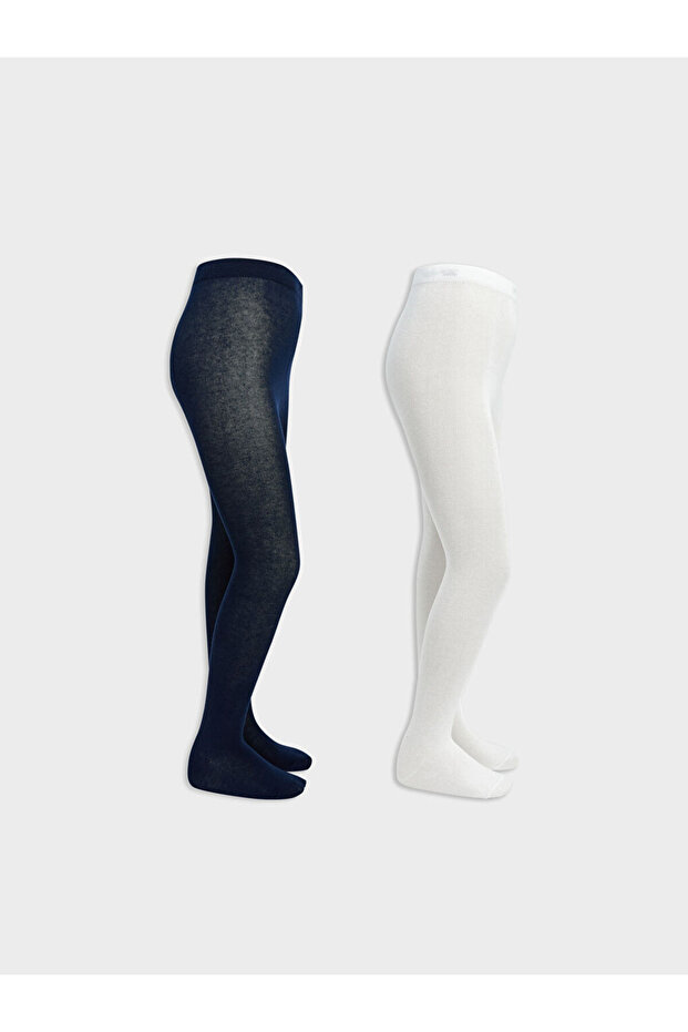 Rmz Gi̇yi̇m Farkiyla Classic Girls' Pantyhose 2-Pack