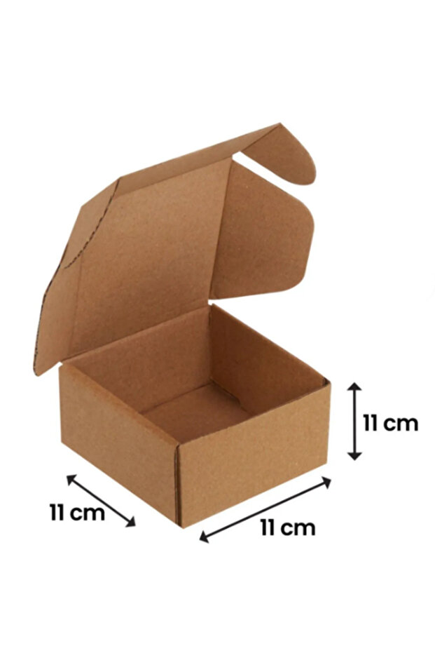11x11x11-50 Adet Adet Kilitli E Ticaret Karton Kargo Kutusu ( 0,33 Desi ) - 1