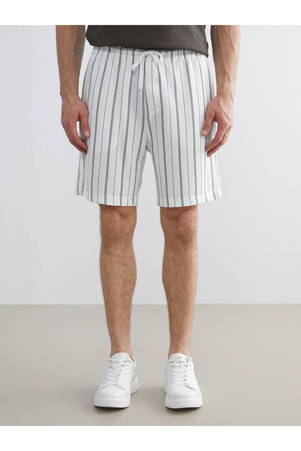 Create Your Style from Uzg Store |   Standard Pattern Striped Men's Shorts - 3