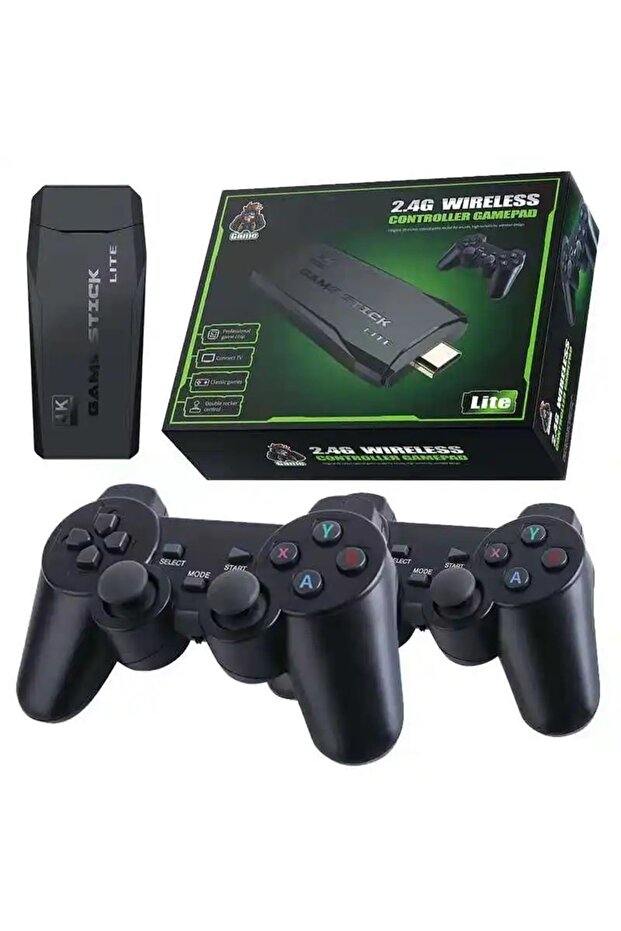 1Tech SH-G02 wireless console, 10,000 built-in games, two wireless joysticks, 4K, 2.4 GHz - 2