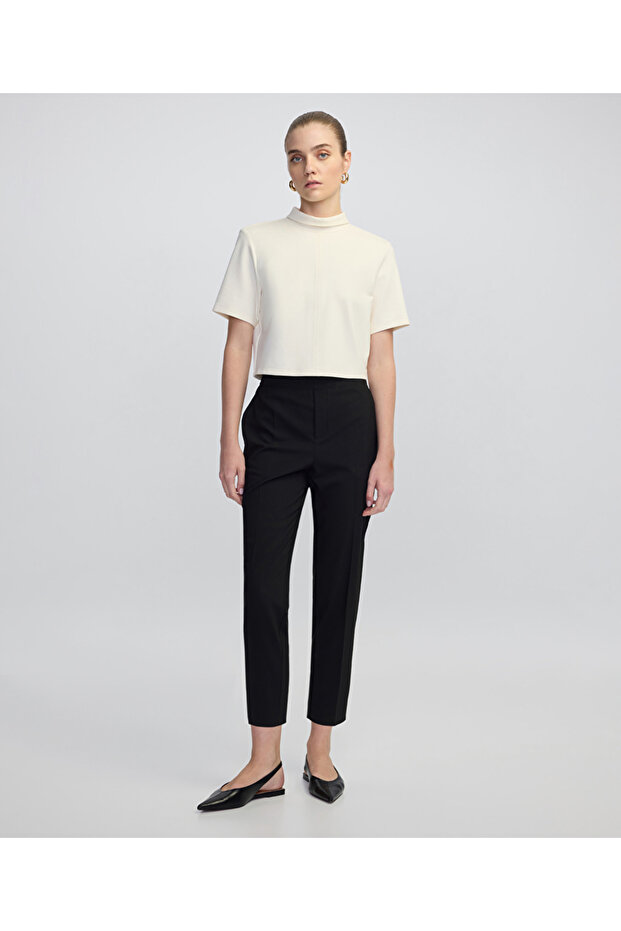 Elastik bel cepli pantolon - 2