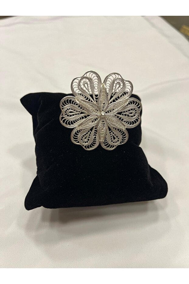 Gümüş Telkari Broş - 3