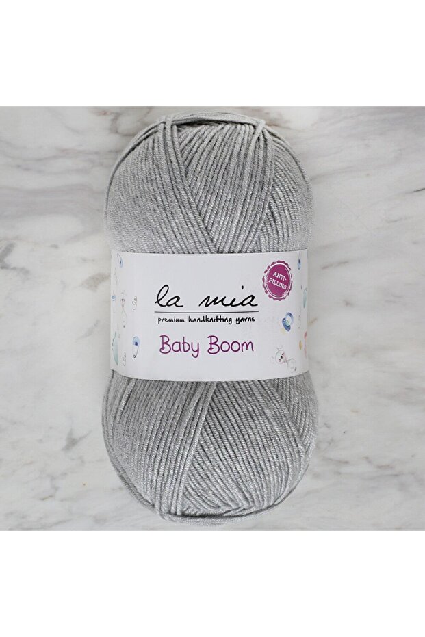 La Mia Baby Boom Gray Hand Knitting Yarn - 1111