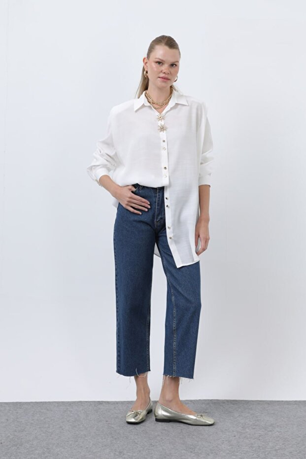 Gold Düğmeli Tunik - 2