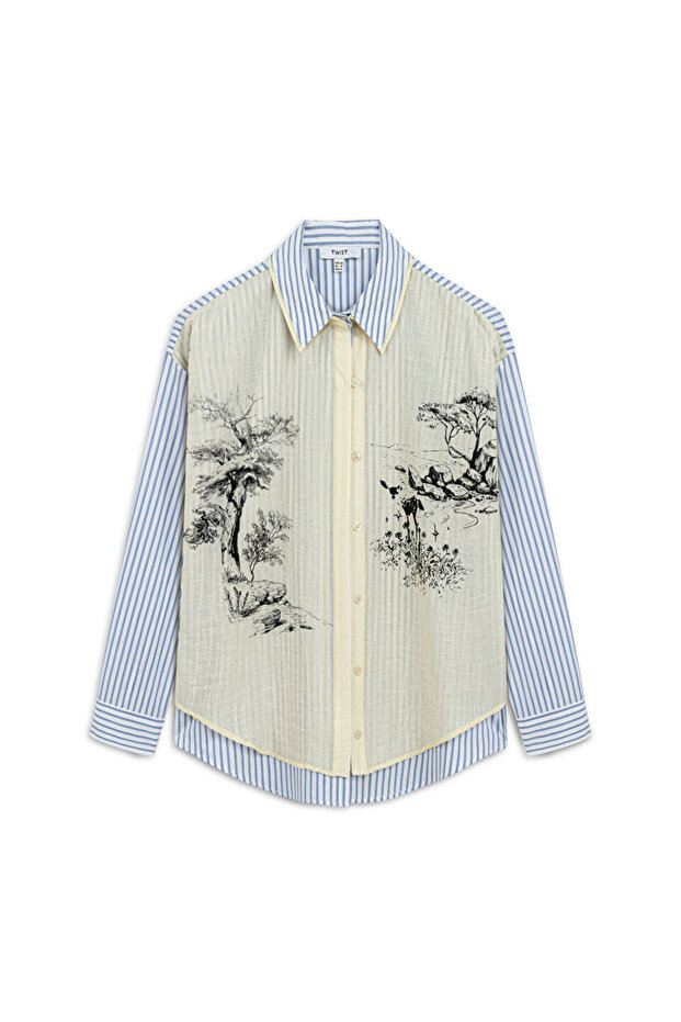 ÇİFT PARÇA GÖRÜNÜMLÜ GÖMLEK - 3