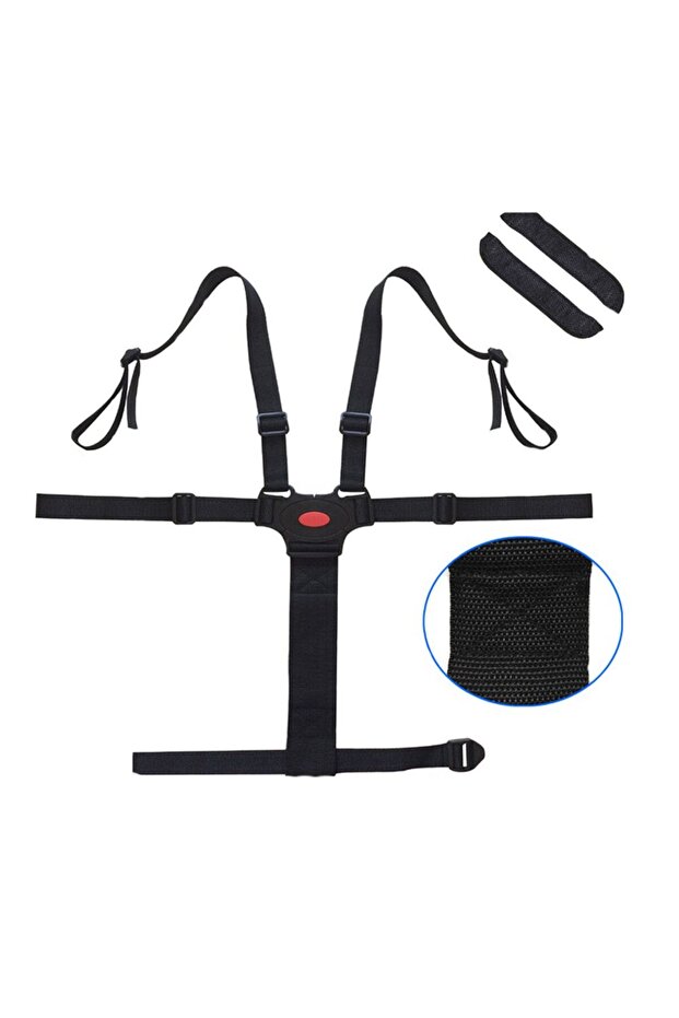 1 Baby Universal 5 Point Harness High Chair Safe Belt Seat Belts For Stroller Pram Buggy Children K.