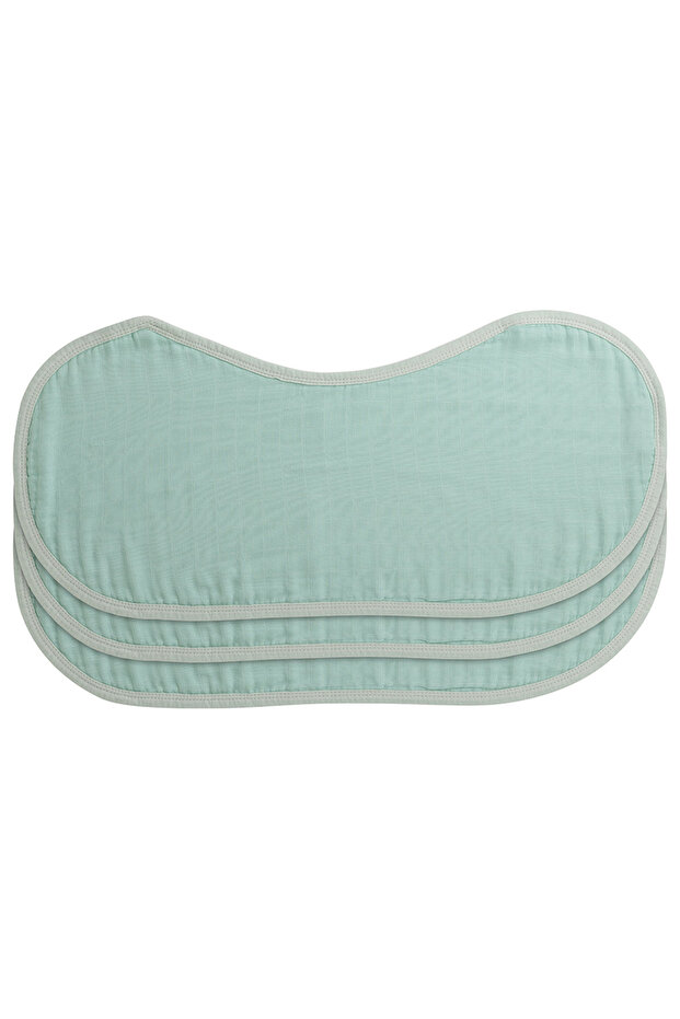 Organic Burp & Bib Cloth Pack Of 3 - Mint Green