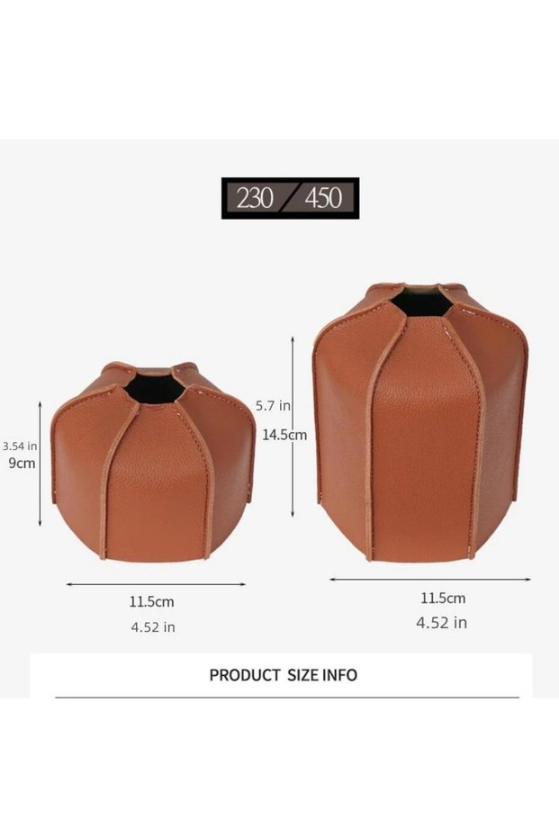 Orange 230G 1 pc camping flat gas tank leather cover, retro camping gas lamp fuel tank protection co