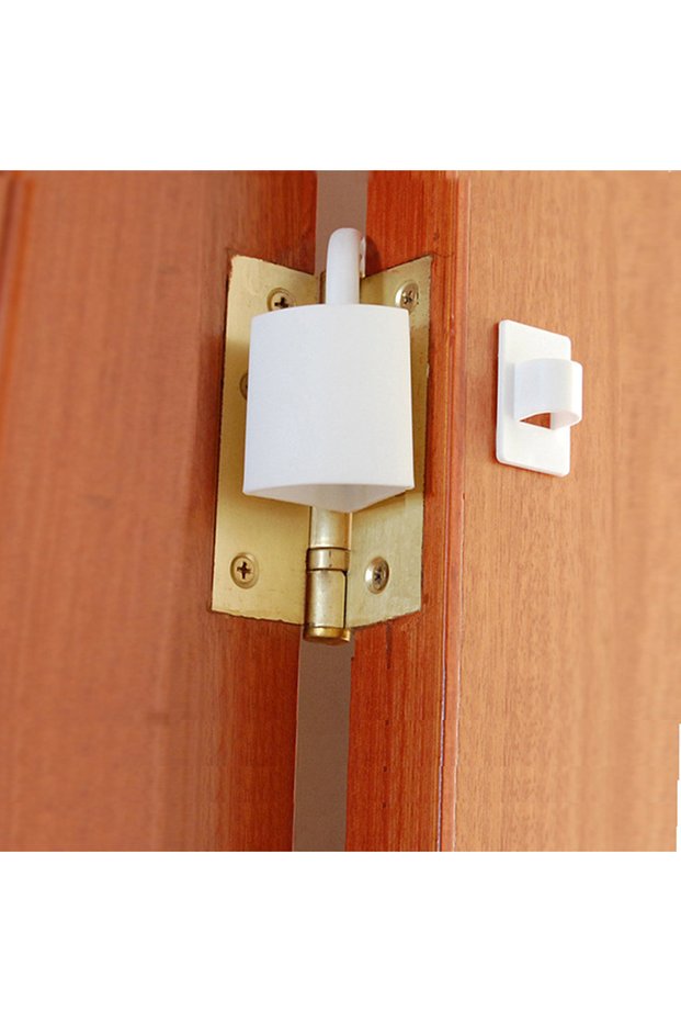 WHITE 1PC - Safety Children's Products Door Seam Anti pinch Hand Safety Door Lock