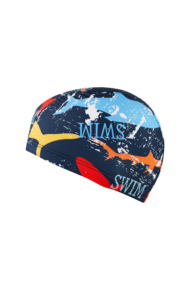 C 1Pc adult Swimming Cap, Made Of High Stretch Polyester Fabric, Durable And Non Waterproof Fabric,.