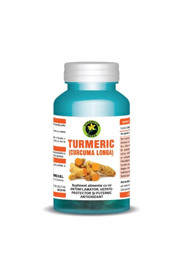 Supliment alimentar Turmeric, Hypericum, 60 capsule
