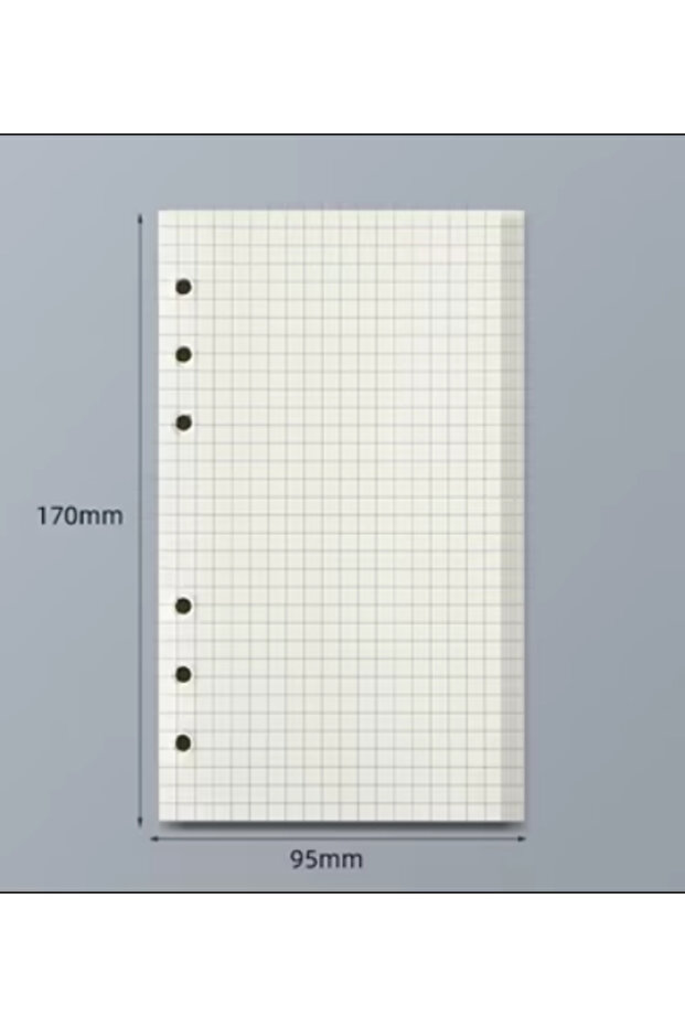 A6 gird0A 45 Sheets A5 A6 A7 Loose Leaf Notebook Refill Spiral Binder Inner Page Line Blank Craft Gr - 1