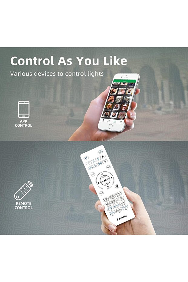 Table Lamp Quran Speaker with Remote & APP Control – Bluetooth Speaker, 2000mAh Rechargeable - 6