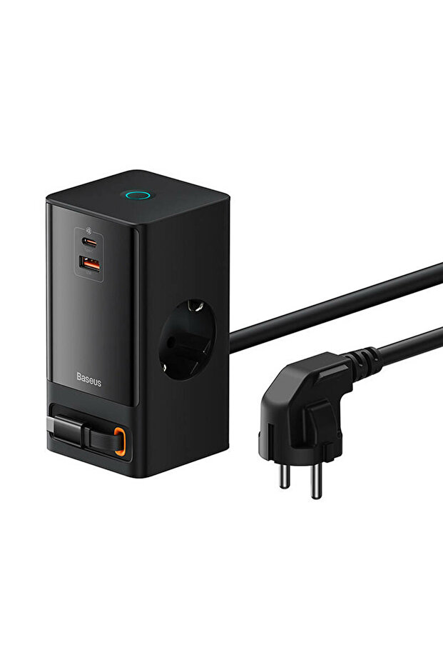 Prelungitor Shuko 65W USB, 2xTip-C - 2