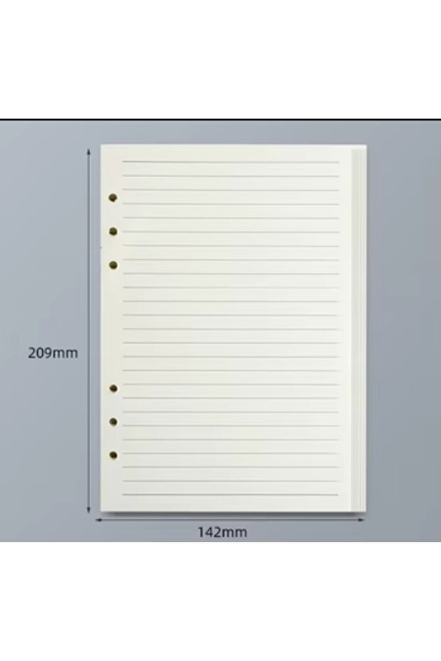 A5 line0A 45 Sheets A5 A6 A7 Loose Leaf Notebook Refill Spiral Binder Inner Page Line Blank Craft Gr - 1