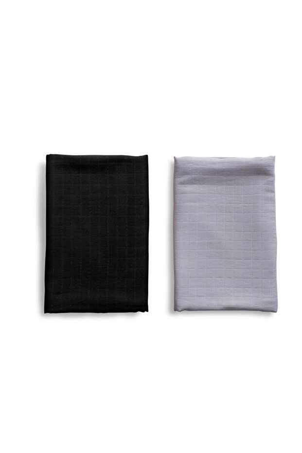 Organic Bamboo Swaddle Set of 2 - Smoky Night