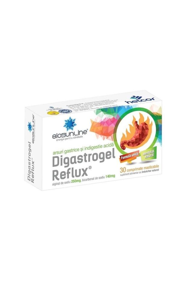 Digastrogel Reflux BioSunLine 30 de comprimate Helcor - 1