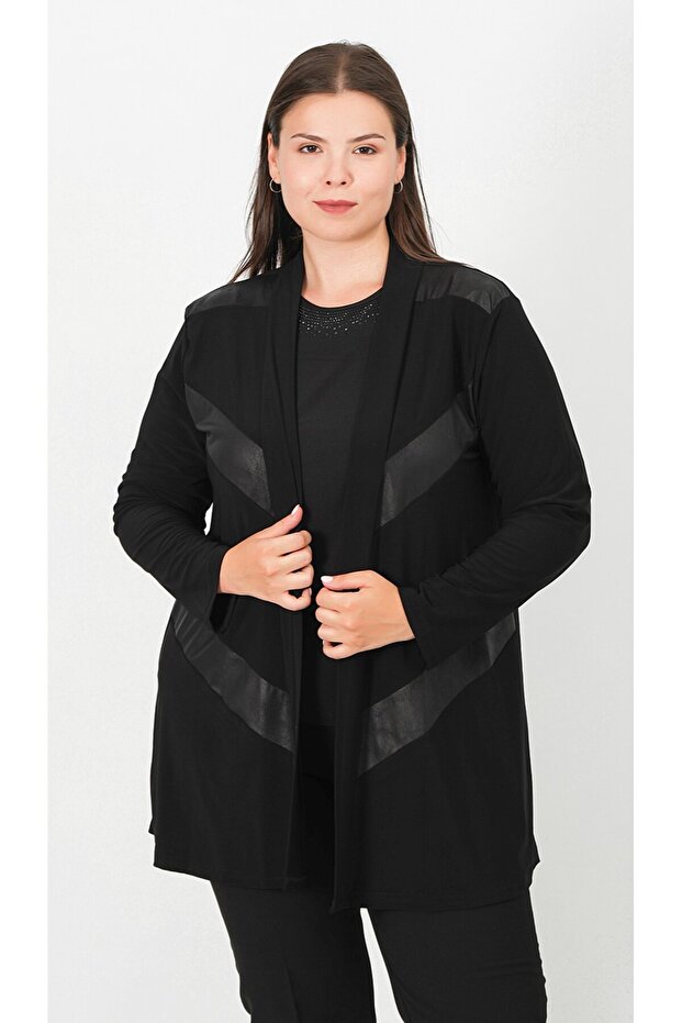 Parçalı Kısa Sandy Ceket - 1