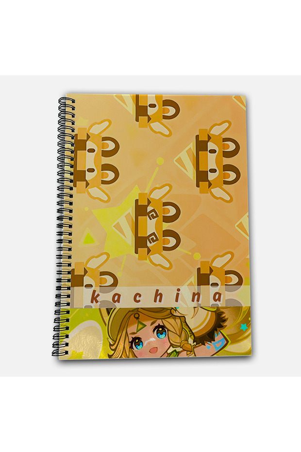 Genshin Impact Kachina Checkered A4 School Notebook 72 Sheets Model 3 - 2