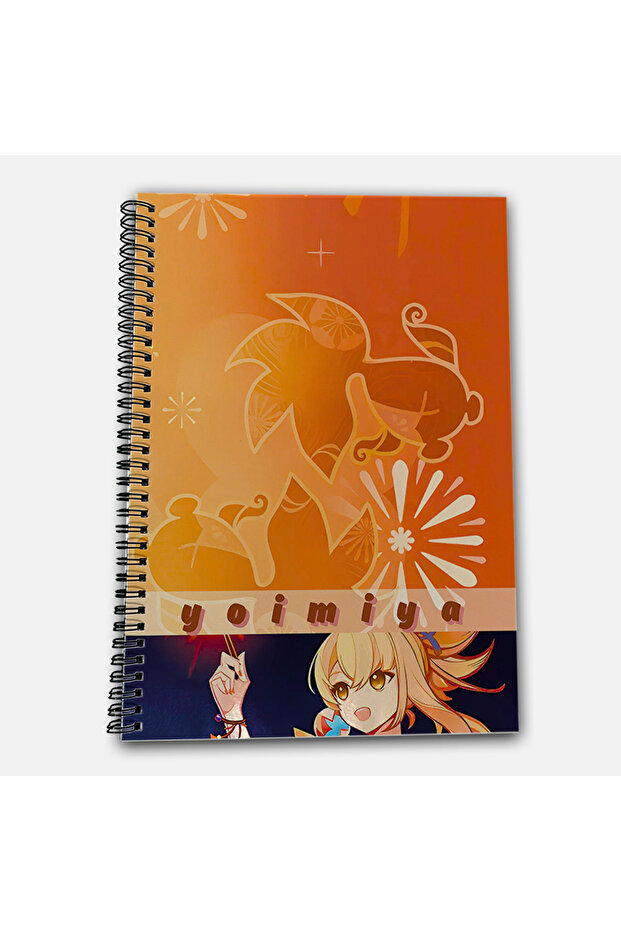 Genshin Impact Yoimiya Checkered A4 School Notebook 72 Sheets Model 3 - 2