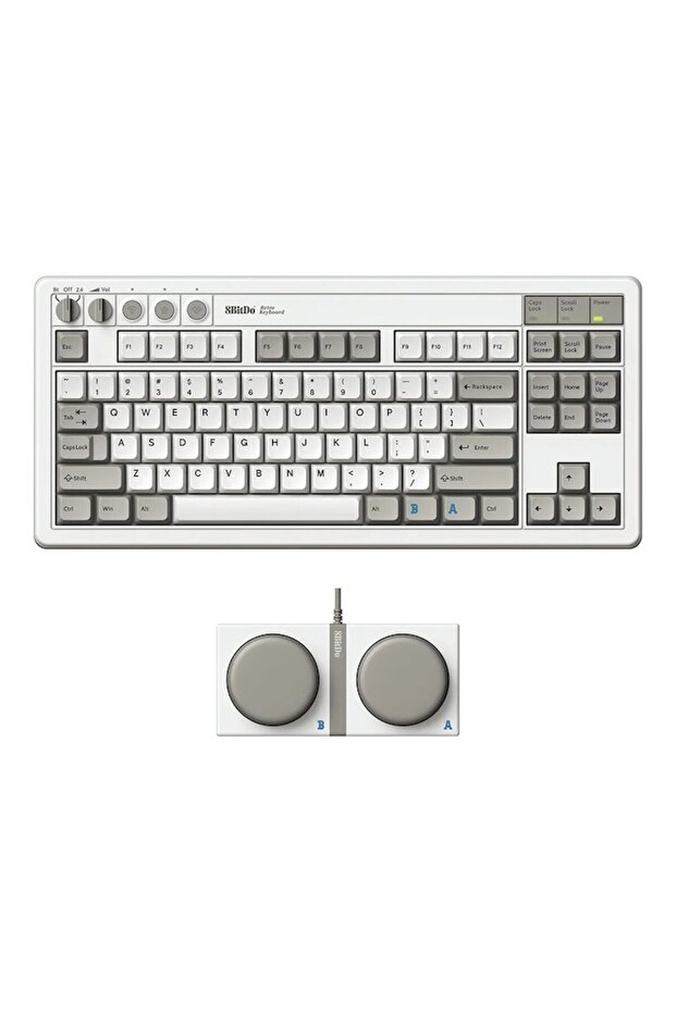 Wireless Mechanical Keyboard Retro 8BitDo, Bluetooth/2.4G/USB-C, 87 Keys, QWERTY US Layout, for Wind - 2