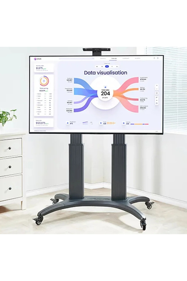 AVA1800 70 1P Adjustable TV Trolley for 55–86" Screens, VESA 800x500, 91kg