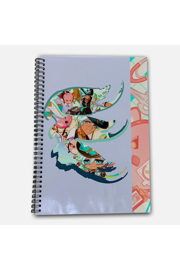 Genshin Impact Ifa Unlined A4 School Notebook 72 Sheets Model 2 - 2