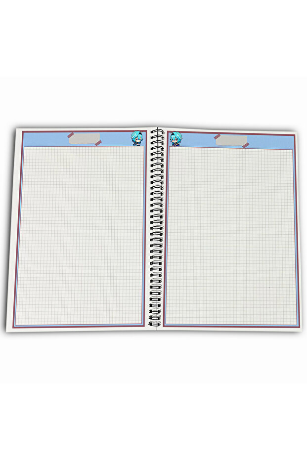 Genshin Impact Eula Checkered A4 School Notebook 72 Sheets Model 2 - 4