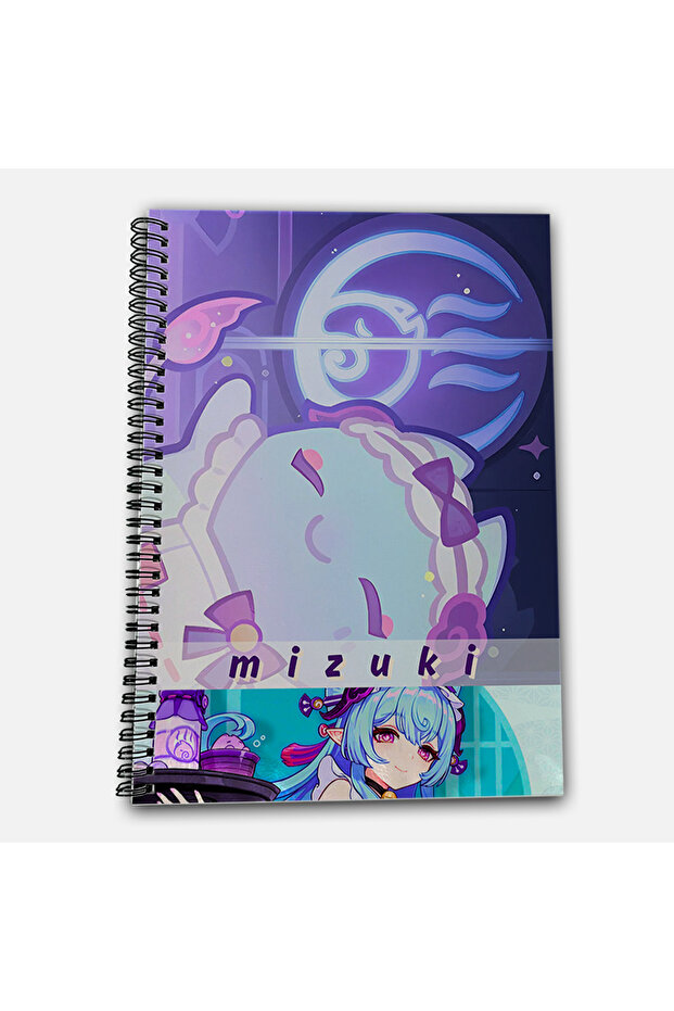 Genshin Impact Mizuki Checkered A4 School Notebook 72 Sheets Model 3 - 2