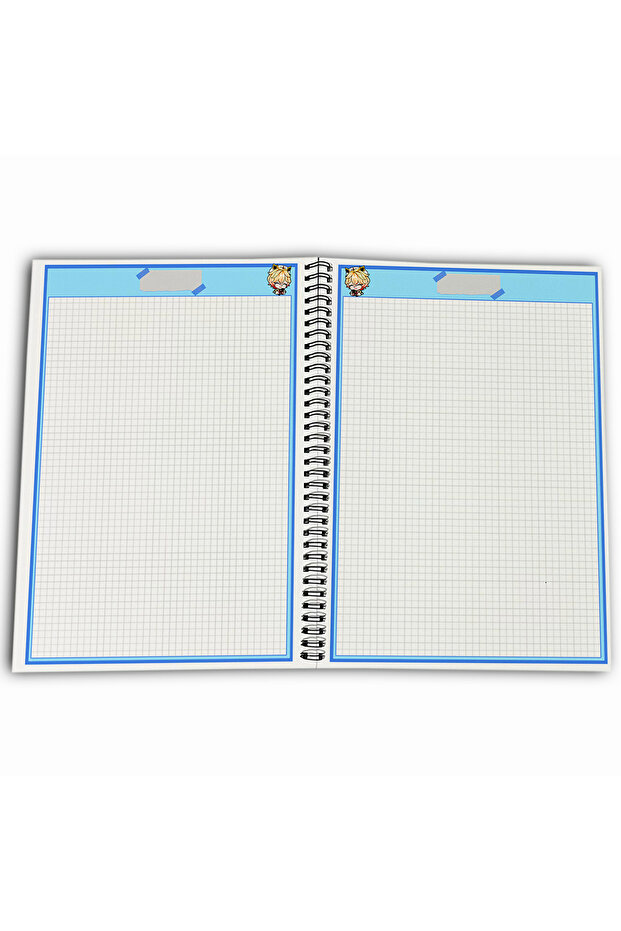 Genshin Impact Dahlia Checkered A4 School Notebook 72 Sheets Model 3 - 4