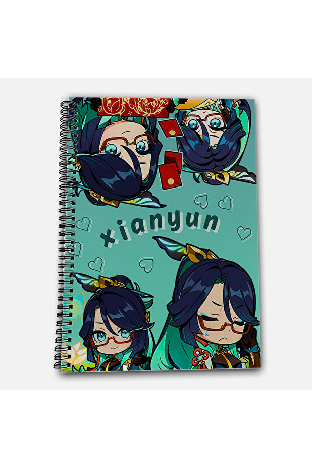 Genshin Impact Xianyun Stripes A4 School Notebook 72 Sheets Model 1 - 2