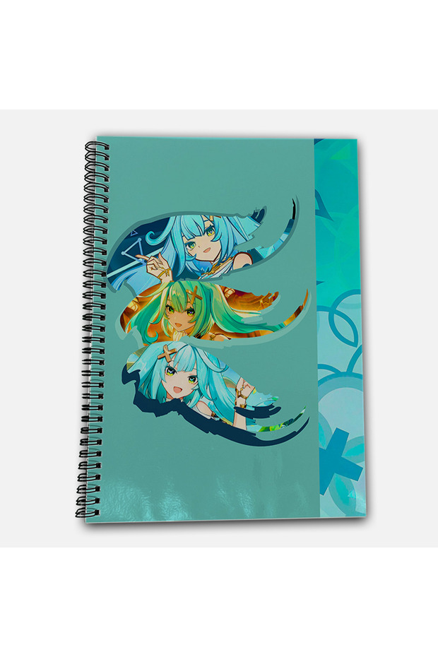 Genshin Impact Faruzan Checkered A4 School Notebook 72 Sheets Model 2 - 2