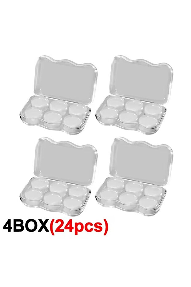 4 Box(24pcs)-Gel Soft Silicone Earplugs Wax Ear Plugs Reusable Noise Cancelling Gel Ear Plugs Waterp