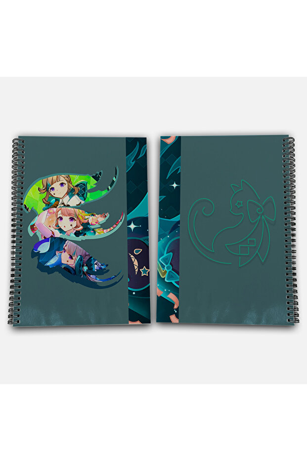 Genshin Impact Lynette Unlined A4 School Notebook 72 Sheets Model 2 - 1