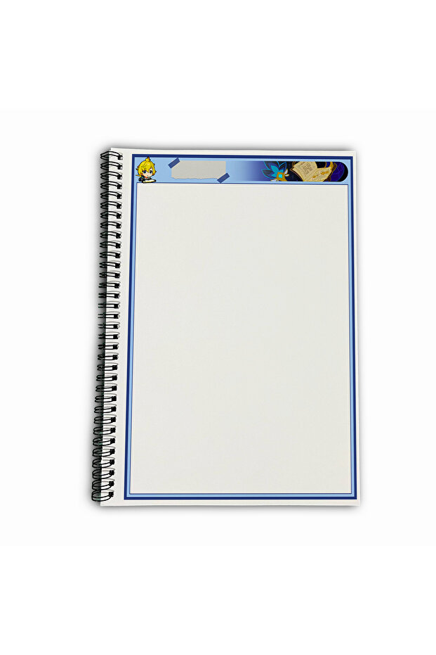 Genshin Impact Mika Unlined A4 School Notebook 72 Sheets Model 1 - 5
