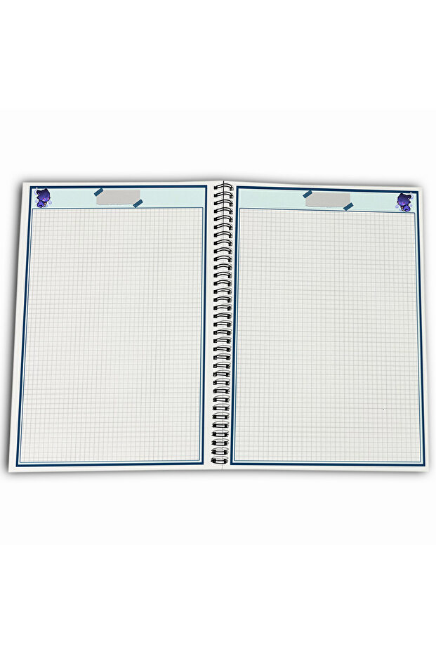 Genshin Impact Avare Wanderer Checkered A4 School Notebook 72 Sheets Model 2 - 4