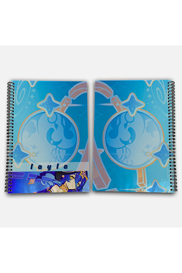 Genshin Impact Layla Unlined A4 School Notebook 72 Sheets Model 3 - 1