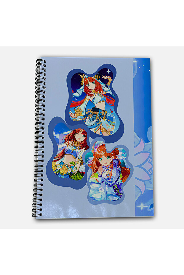 Genshin Impact Nilou Checkered A4 School Notebook 72 Sheets Model 2 - 2