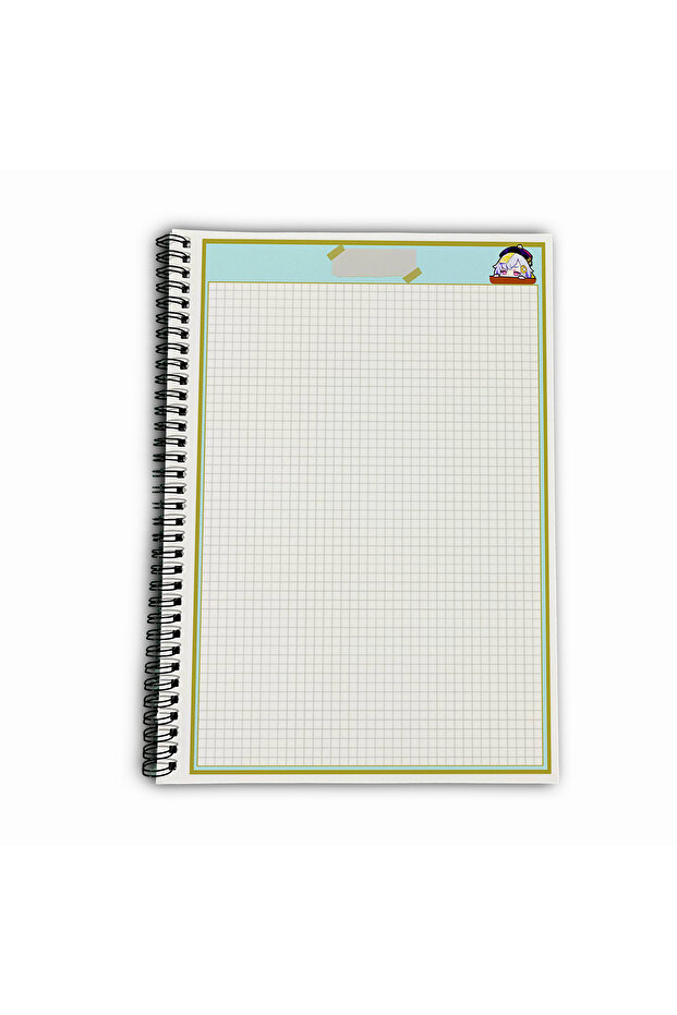 Genshin Impact Qiqi Checkered A4 School Notebook 72 Sheets Model 3 - 5