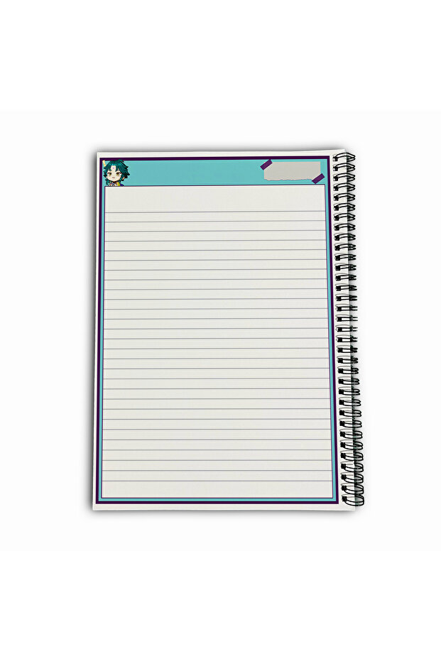 Genshin Impact Xiao Stripes A4 School Notebook 72 Sheets Model 1 - 6