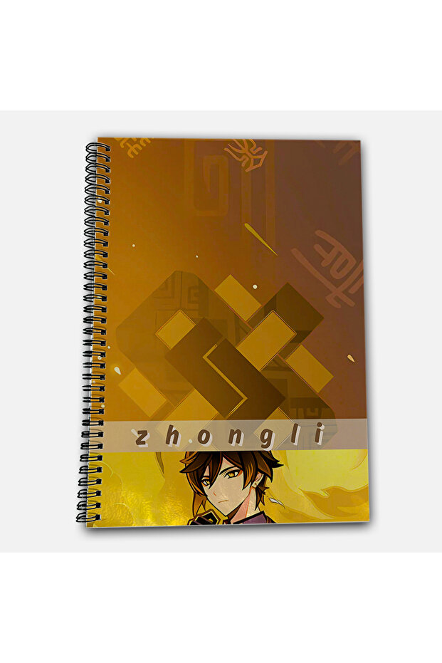 Genshin Impact Zhongli Checkered A4 School Notebook 72 Sheets Model 3 - 2