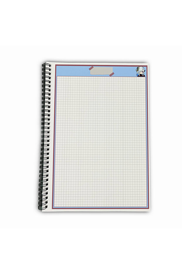 Genshin Impact Shenhe Checkered A4 School Notebook 72 Sheets Model 3 - 5