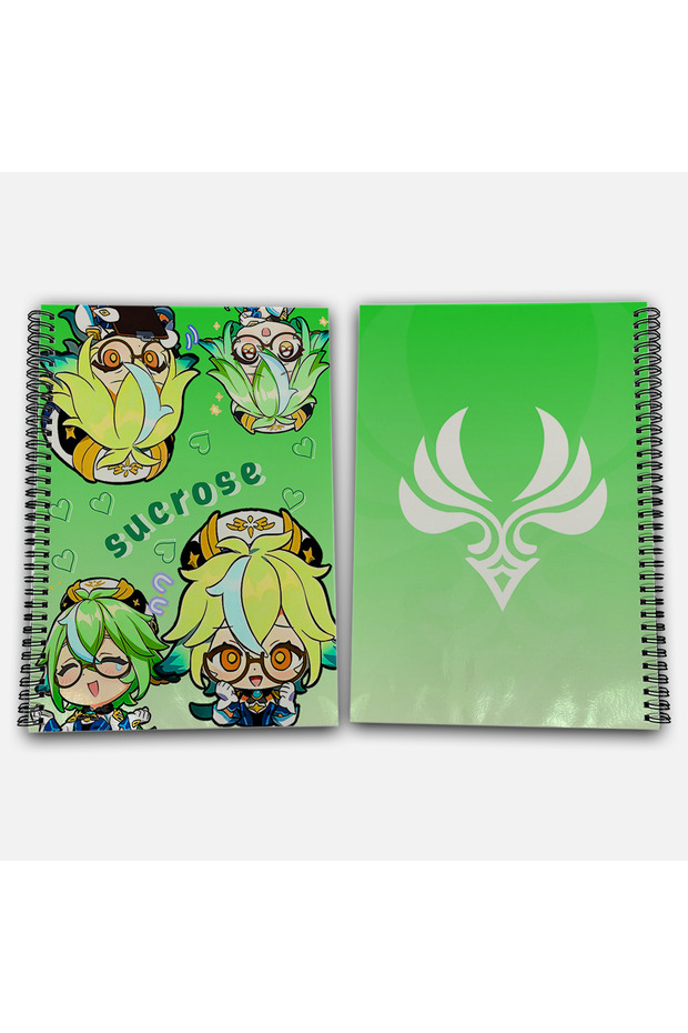 Genshin Impact Sucrose Unlined A4 School Notebook 72 Sheets Model 1 - 1